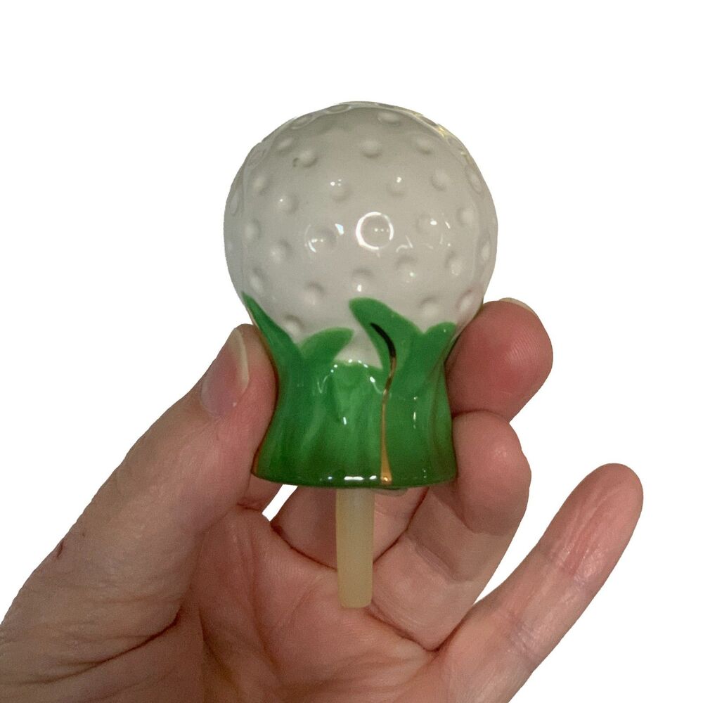 Nora Fleming 19th Hole Golf Ball Mini A57 Ceramic Platter Charm Tee Time
